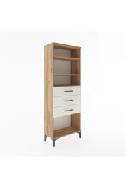 Arges Dolap 3 Raflı 3 Çekmeceli 60x30x163 Çam-Aytaşı