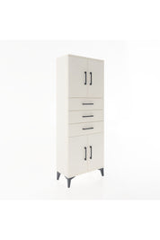 Arges Dolap 3 Raflı 3 Çekmeceli 4 Kapaklı 60x30x163 Aytaşı-Aytaşı