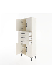 Arges Dolap 3 Raflı 3 Çekmeceli 4 Kapaklı 60x30x163 Aytaşı-Aytaşı