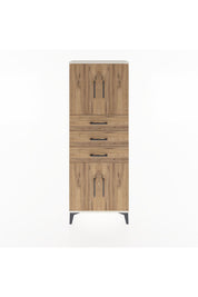 Arges Dolap 3 Raflı 3 Çekmeceli 4 Kapaklı 60x30x163 Aytaşı-Çam