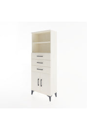 Arges Dolap 3 Raflı 3 Çekmeceli 2 Kapaklı 60x30x163 Aytaşı-Aytaşı