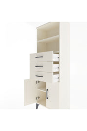 Arges Dolap 3 Raflı 3 Çekmeceli 2 Kapaklı 60x30x163 Aytaşı-Aytaşı