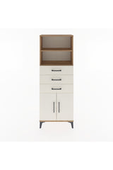 Arges Dolap 3 Raflı 3 Çekmeceli 2 Kapaklı 60x30x163