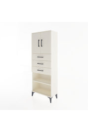 Arges Dolap 3 Raflı 3 Çekmeceli 2 Kapaklı 60x30x163 Aytaşı-Aytaşı