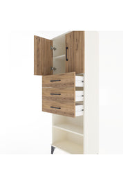 Arges Dolap 3 Raflı 3 Çekmeceli 2 Kapaklı 60x30x163 Aytaşı-Çam