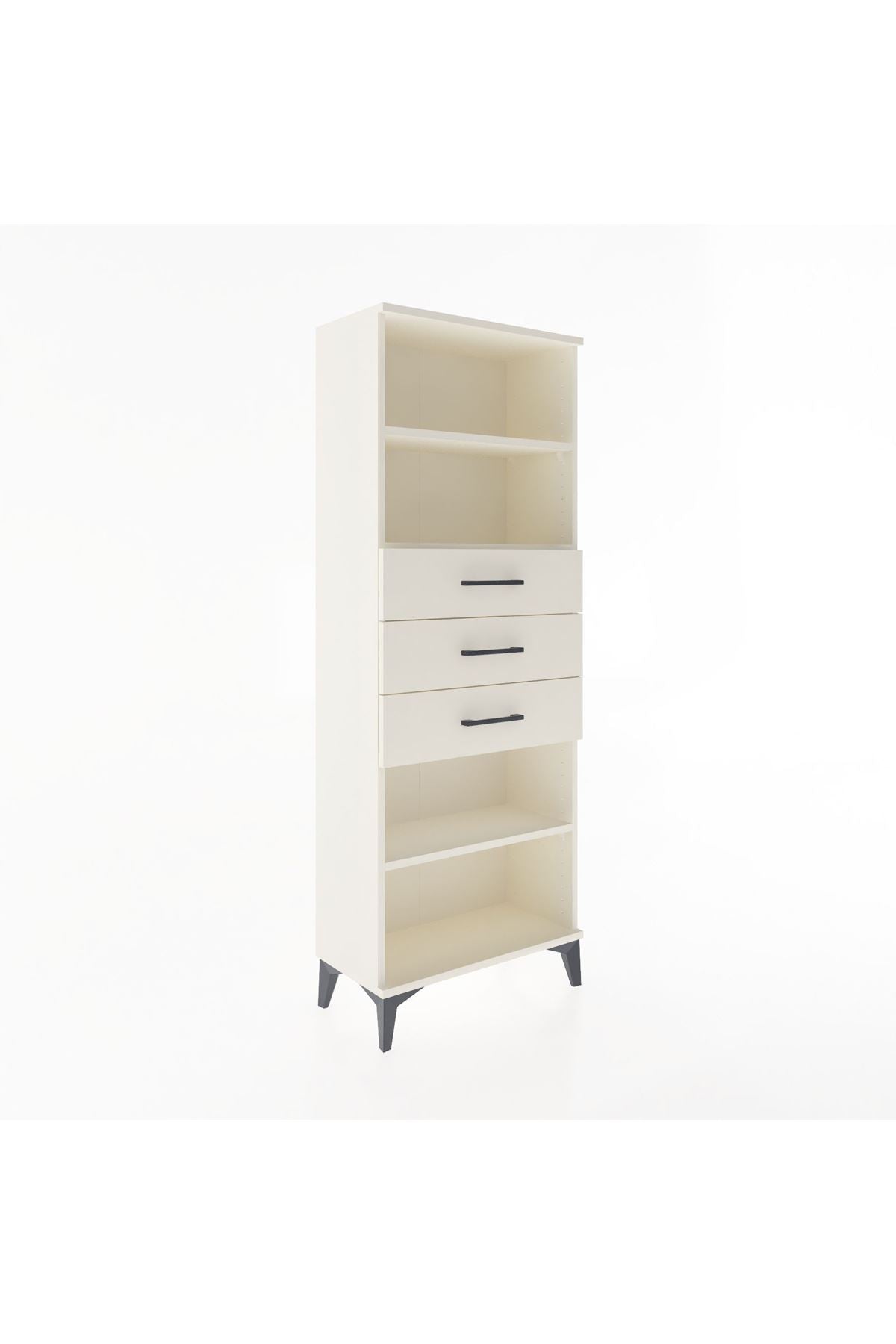 Arges Dolap 3 Raflı 3 Çekmeceli 60x30x163 Aytaşı-Aytaşı