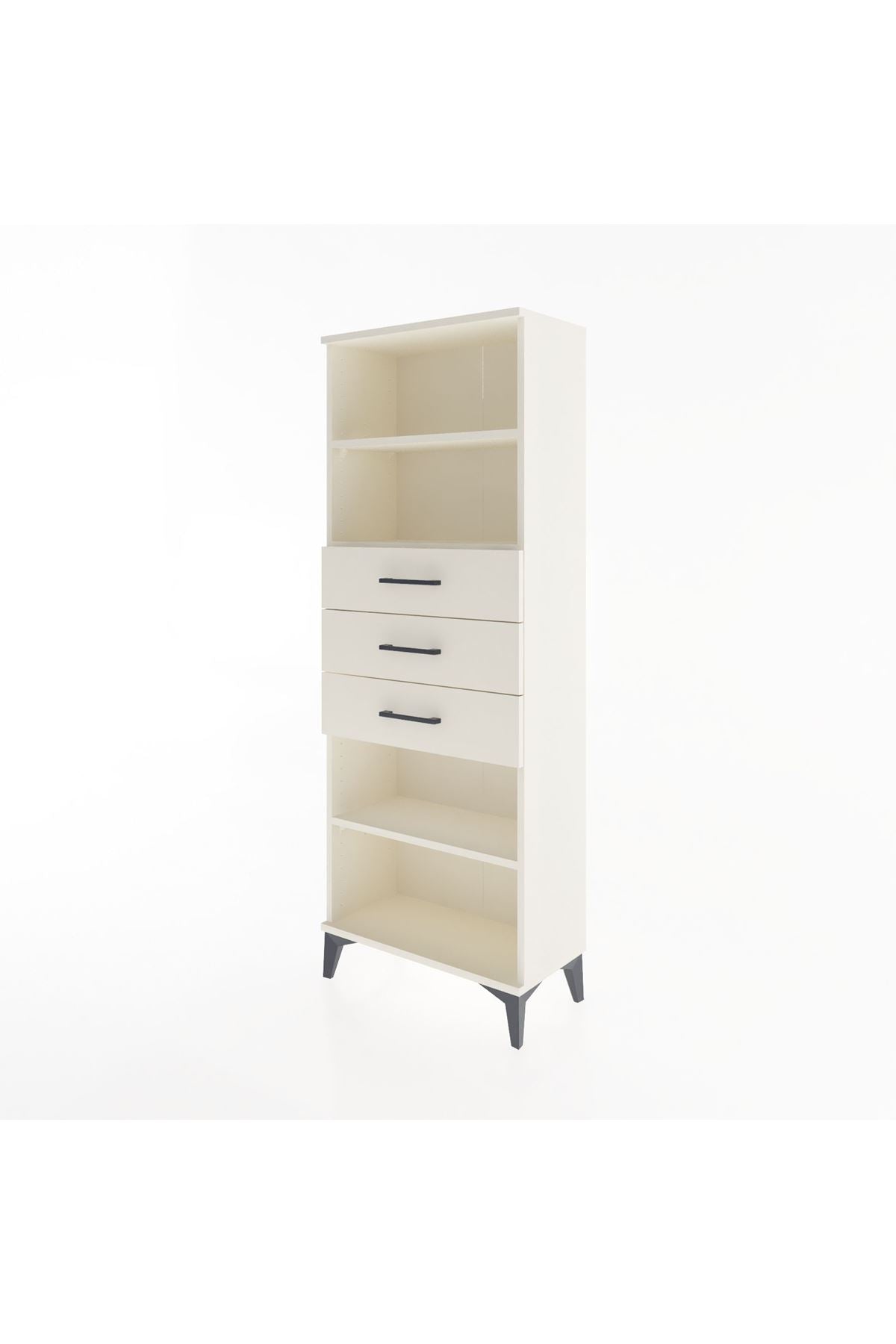 Arges Dolap 3 Raflı 3 Çekmeceli 60x30x163 Aytaşı-Aytaşı