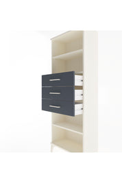 Arges Dolap 3 Raflı 3 Çekmeceli 60x30x163 Aytaşı-Antrasit
