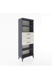 Arges Dolap 3 Raflı 3 Çekmeceli 60x30x163 Antrasit-Aytaşı