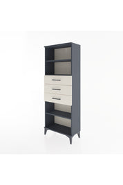 Arges Dolap 3 Raflı 3 Çekmeceli 60x30x163 Antrasit-Aytaşı