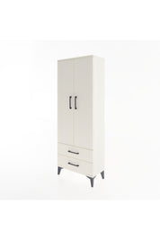 Arges Dolap 4 Raflı 2 Çekmeceli 2 Kapaklı 60x30x163 Aytaşı-Aytaşı