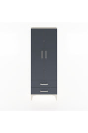 Arges Dolap 4 Raflı 2 Çekmeceli 2 Kapaklı 60x30x163 Aytaşı-Antrasit