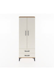Arges Dolap 4 Raflı 2 Çekmeceli 2 Kapaklı 60x30x163 Çam-Aytaşı