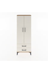 Arges Dolap 4 Raflı 2 Çekmeceli 2 Kapaklı 60x30x163