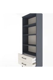 Arges Dolap 4 Raflı 2 Çekmeceli 60x30x163 Antrasit-Aytaşı