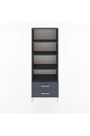 Arges Dolap 4 Raflı 2 Çekmeceli 60x30x163 Antrasit-Antrasit