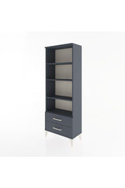 Arges Dolap 4 Raflı 2 Çekmeceli 60x30x163 Antrasit-Antrasit