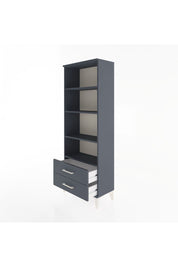 Arges Dolap 4 Raflı 2 Çekmeceli 60x30x163 Antrasit-Antrasit