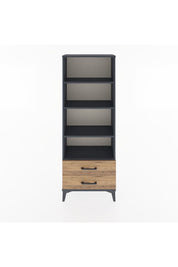 Arges Dolap 4 Raflı 2 Çekmeceli 60x30x163 Antrasit-Çam