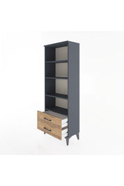 Arges Dolap 4 Raflı 2 Çekmeceli 60x30x163 Antrasit-Çam