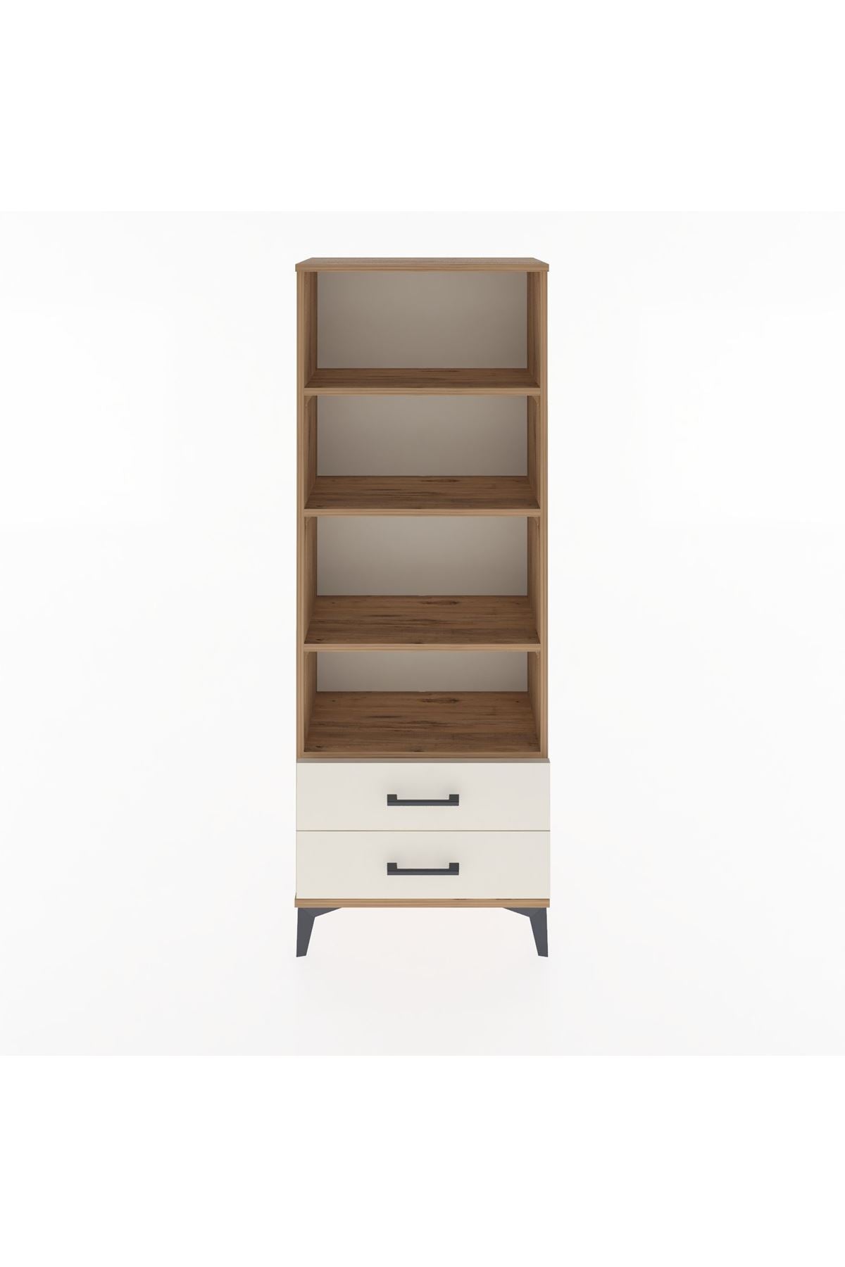 Arges Dolap 4 Raflı 2 Çekmeceli 60x30x163 Çam-Aytaşı