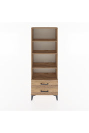 Arges Dolap 4 Raflı 2 Çekmeceli 60x30x163 Çam-Çam