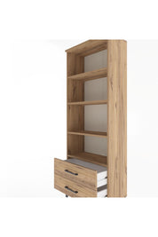 Arges Dolap 4 Raflı 2 Çekmeceli 60x30x163 Çam-Çam