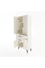 Arges Dolap 3 Raflı 2 Çekmeceli 4 Kapaklı 60x30x163 Aytaşı-Aytaşı