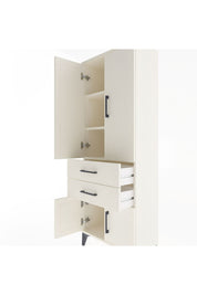 Arges Dolap 3 Raflı 2 Çekmeceli 4 Kapaklı 60x30x163 Aytaşı-Aytaşı