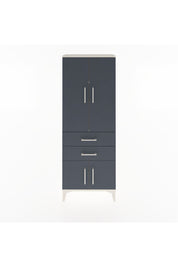 Arges Dolap 3 Raflı 2 Çekmeceli 4 Kapaklı 60x30x163 Aytaşı-Antrasit