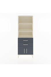 Arges Dolap 3 Raflı 2 Çekmeceli 2 Kapaklı 60x30x163 Aytaşı-Antrasit