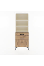 Arges Dolap 3 Raflı 2 Çekmeceli 2 Kapaklı 60x30x163 Aytaşı-Çam