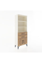 Arges Dolap 3 Raflı 2 Çekmeceli 2 Kapaklı 60x30x163 Aytaşı-Çam