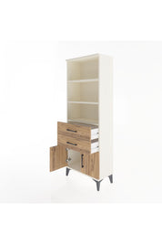 Arges Dolap 3 Raflı 2 Çekmeceli 2 Kapaklı 60x30x163 Aytaşı-Çam