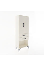 Arges Dolap 3 Raflı 2 Çekmeceli 2 Kapaklı 60x30x163 Aytaşı-Aytaşı