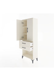 Arges Dolap 3 Raflı 2 Çekmeceli 2 Kapaklı 60x30x163 Aytaşı-Aytaşı