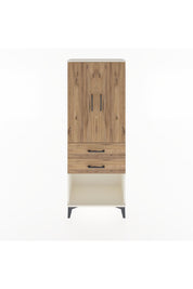 Arges Dolap 3 Raflı 2 Çekmeceli 2 Kapaklı 60x30x163 Aytaşı-Çam