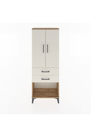 Arges Dolap 3 Raflı 2 Çekmeceli 2 Kapaklı 60x30x163 Çam-Aytaşı