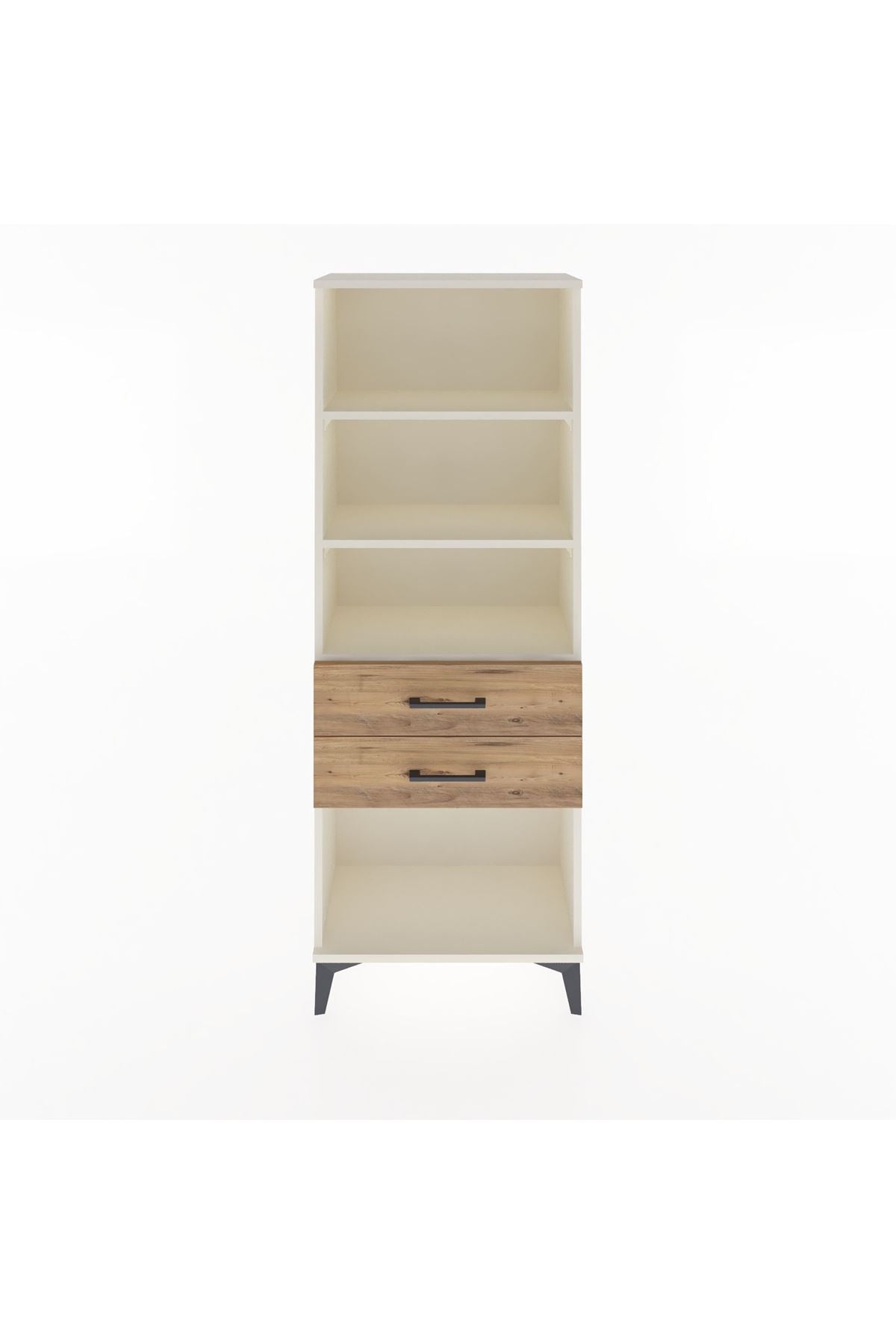 Arges Dolap 3 Raflı 2 Çekmeceli 60x30x163 Aytaşı-Çam