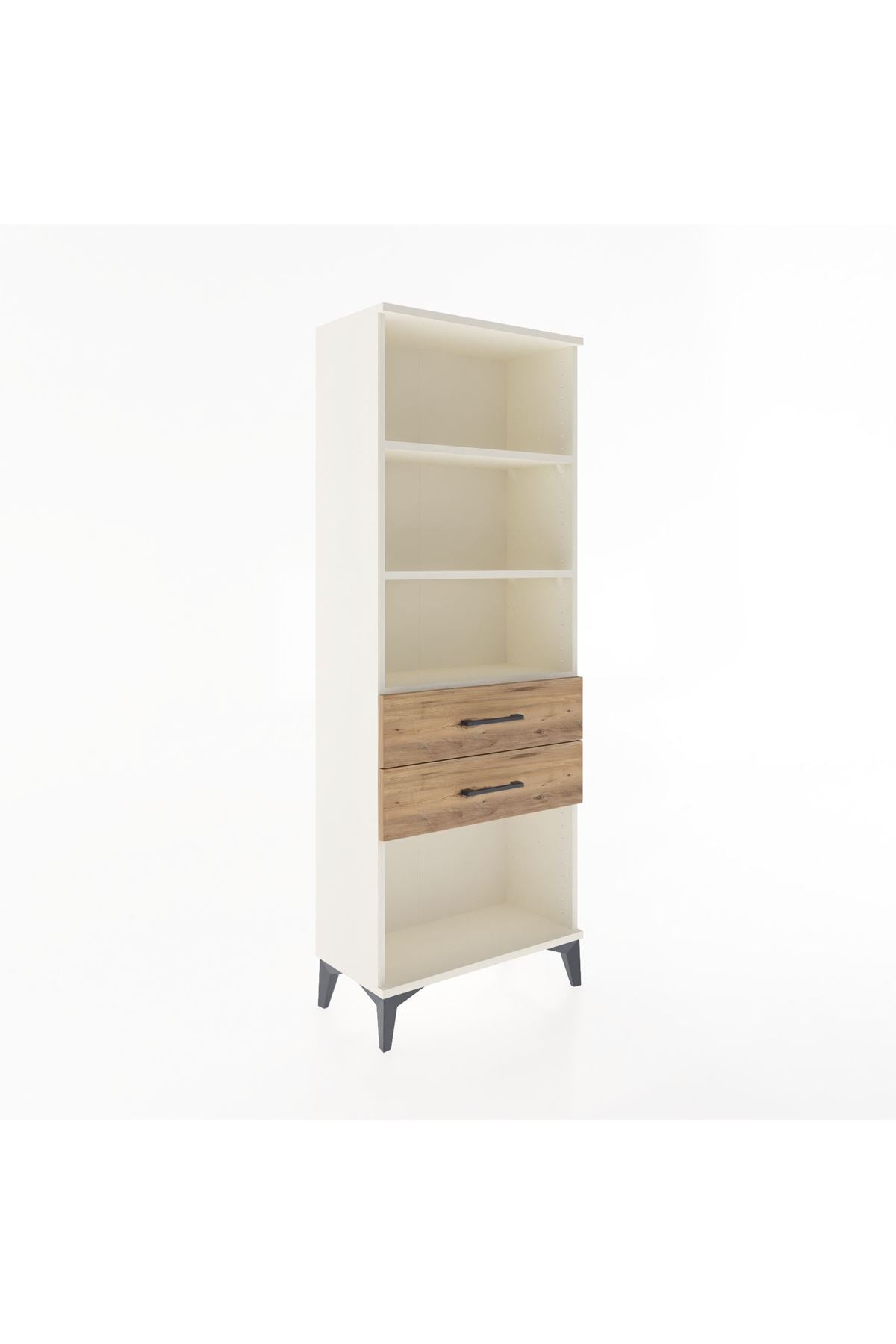 Arges Dolap 3 Raflı 2 Çekmeceli 60x30x163 Aytaşı-Çam