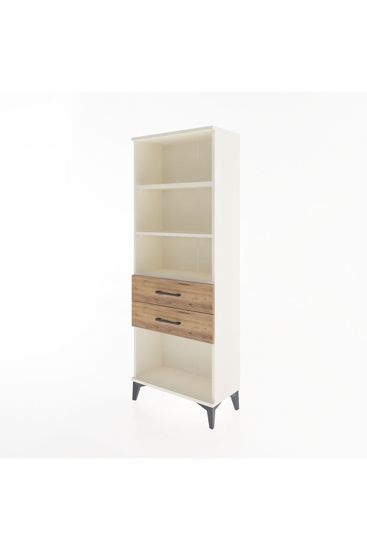 Arges Dolap 3 Raflı 2 Çekmeceli 60x30x163 Aytaşı-Çam