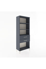 Arges Dolap 3 Raflı 2 Çekmeceli 60x30x163 Antrasit-Antrasit