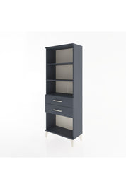 Arges Dolap 3 Raflı 2 Çekmeceli 60x30x163 Antrasit-Antrasit