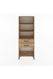 Arges Dolap 3 Raflı 2 Çekmeceli 60x30x163 Çam-Çam