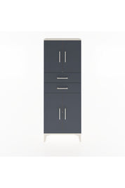 Arges Dolap 3 Raflı 2 Çekmeceli 4 Kapaklı 60x30x163 Aytaşı-Antrasit