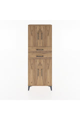 Arges Dolap 3 Raflı 2 Çekmeceli 4 Kapaklı 60x30x163