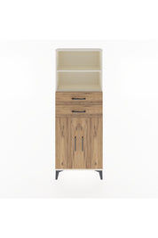 Arges Dolap 3 Raflı 2 Çekmeceli 2 Kapaklı 60x30x163 Aytaşı-Çam