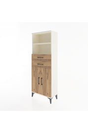 Arges Dolap 3 Raflı 2 Çekmeceli 2 Kapaklı 60x30x163 Aytaşı-Çam