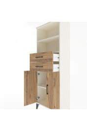 Arges Dolap 3 Raflı 2 Çekmeceli 2 Kapaklı 60x30x163 Aytaşı-Çam