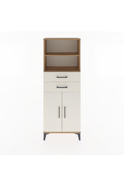 Arges Dolap 3 Raflı 2 Çekmeceli 2 Kapaklı 60x30x163 Çam-Aytaşı